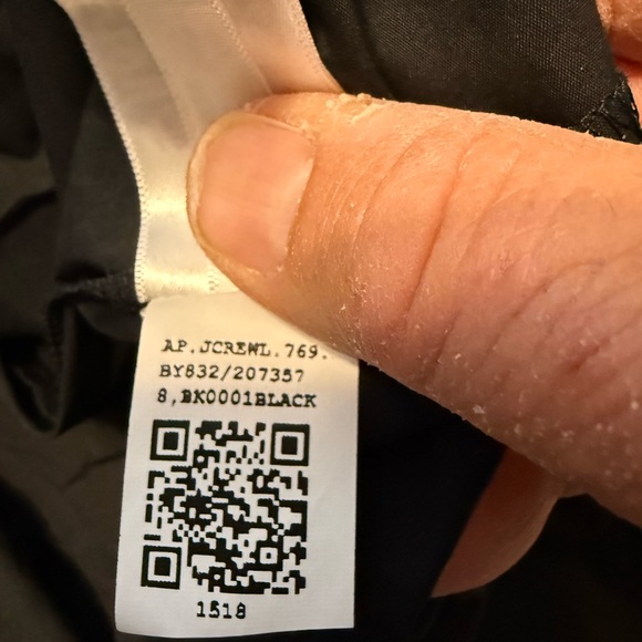 J. Crew Classic Black Elena Drama Midi Shirt-dress in cotton poplin NWT 8 - Picture 12 of 13